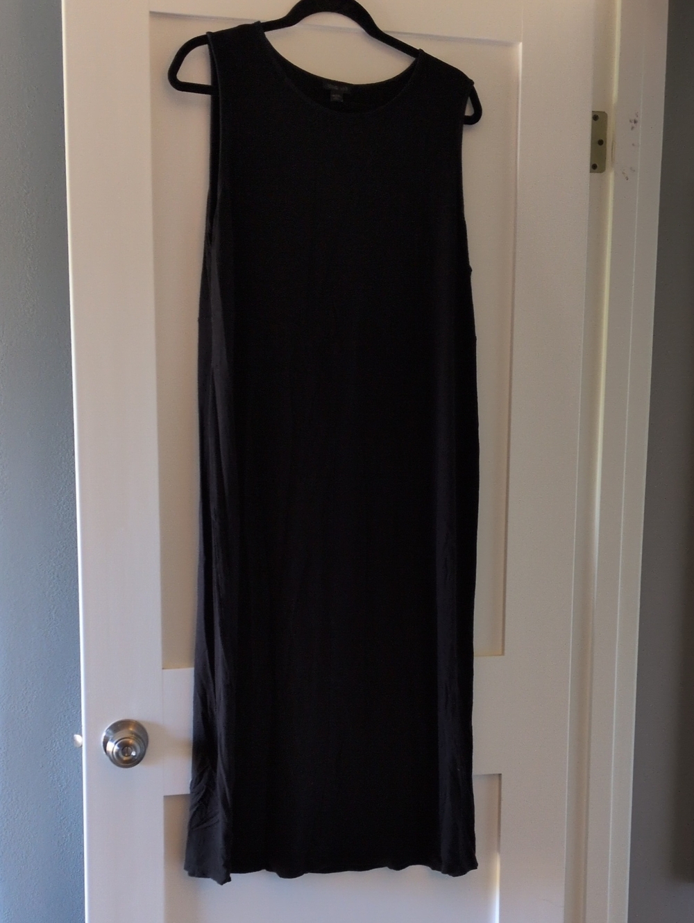 J. Jill Black Sleeveless Maxi Dress